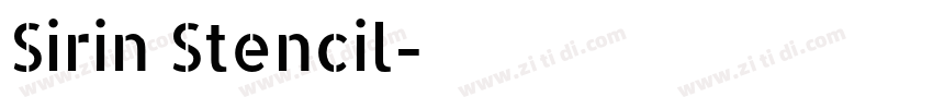 Sirin Stencil字体转换